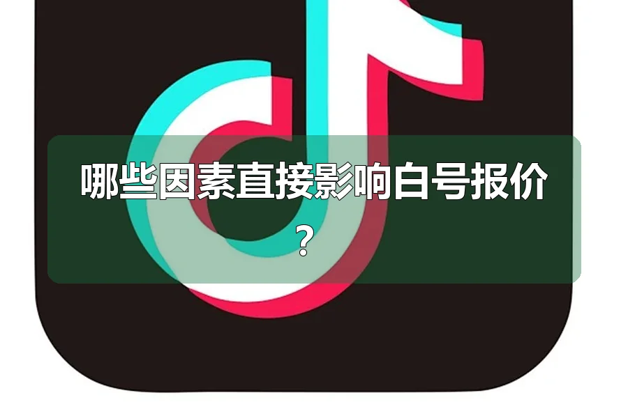 哪些因素直接影响白号报价?